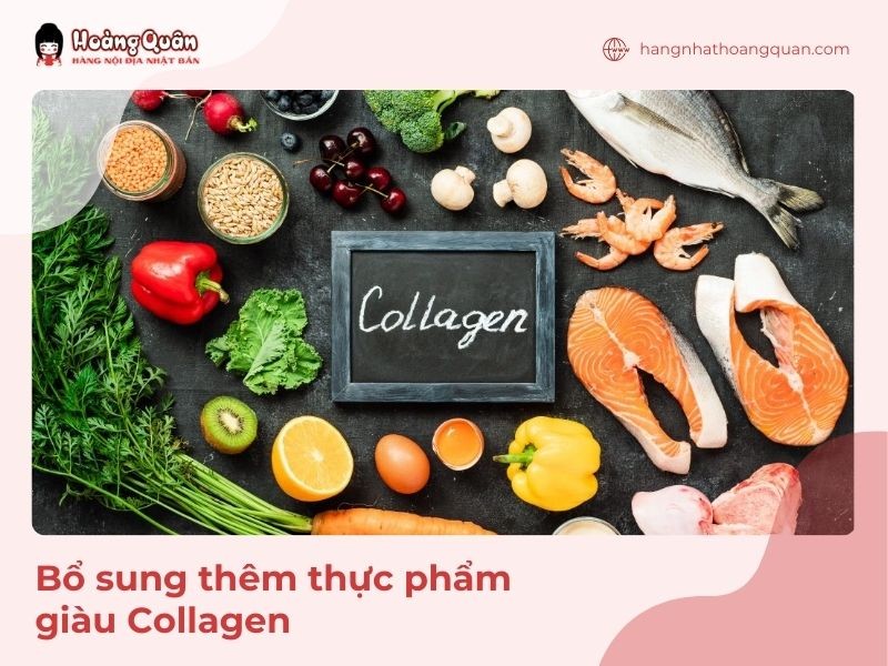 Bổ sung thêm nhiều thực phẩm giàu collagen trong bữa ăn hằng ngày