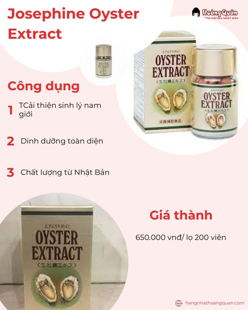 Thực phẩm chức năng sinh lý nam Nhật Bản Josephine Oyster Extract