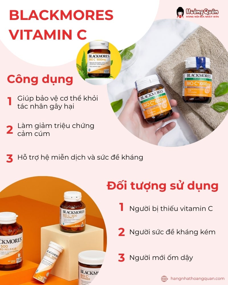 Blackmores giúp bổ sung vitamin C