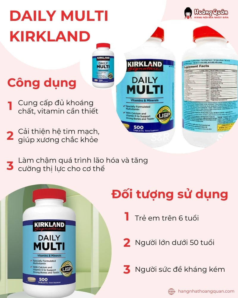 Vitamin tổng hợp Daily Multi Kirkland