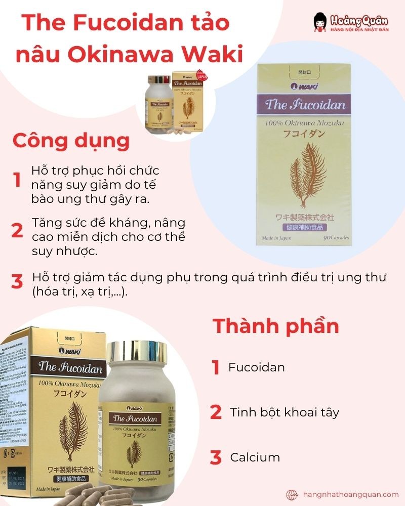 The Fucoidan tảo nâu Okinawa Waki