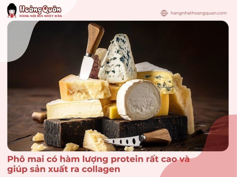 Sử dụng phô mai ở một hàm lượng nhất định sẽ có ảnh hưởng tốt đến quá trình tạo ra collagen của cơ thể
