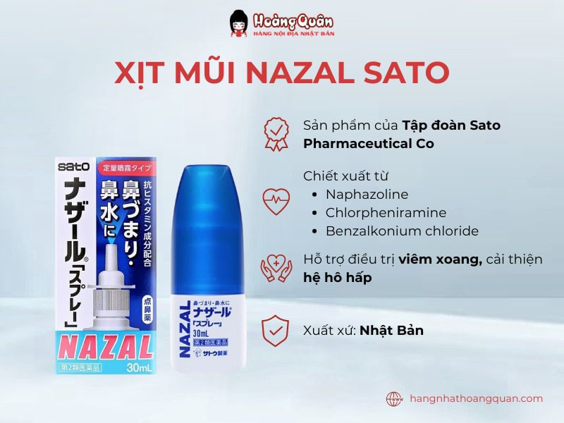 Sato là một trong những thương hiệu dược phẩm hàng đầu tại Nhật Bản