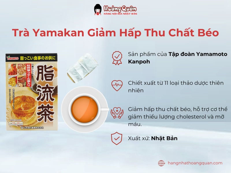 Trà Yamakan đã trở thành lựa chọn hàng đầu trong việc giảm hấp thu chất béo và duy trì cân nặng lý tưởng