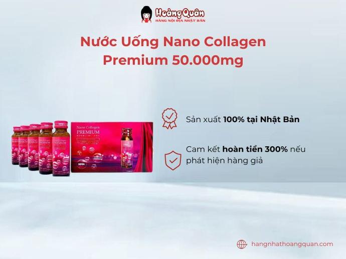 Nước Uống Nano Collagen Premium 50.000mg được nhiều phụ nữ Nhật Bản tin dùng