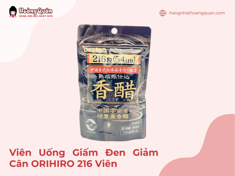 Viên Uống Giấm Đen Giảm Cân ORIHIRO 216 Viên