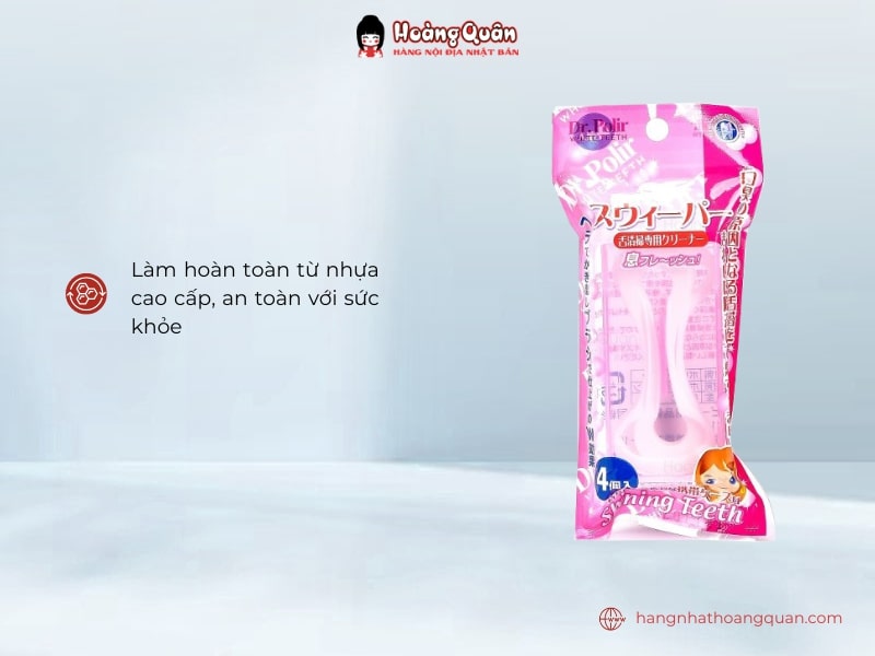 Thành phần Set 4 dụng cụ nạo lưỡi 2 đầu Tagami