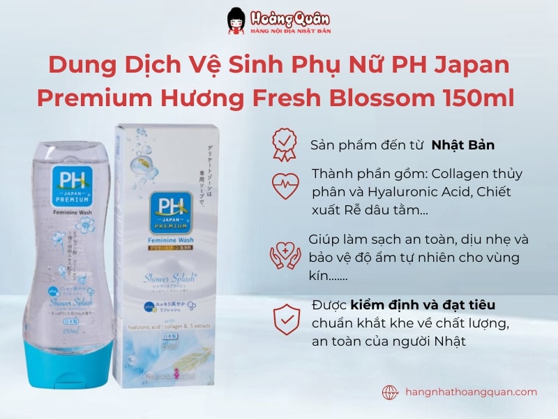 Dung dịch vệ sinh phụ nữ PH Japan Premium Hương Fresh Blossom 150ml 