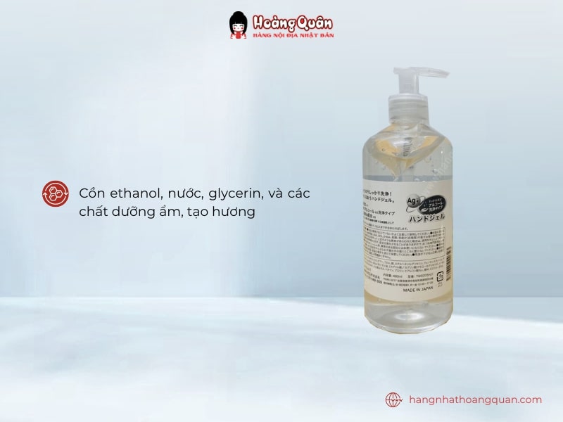 Thành phần Gel rửa tay khô Toamit 480ml