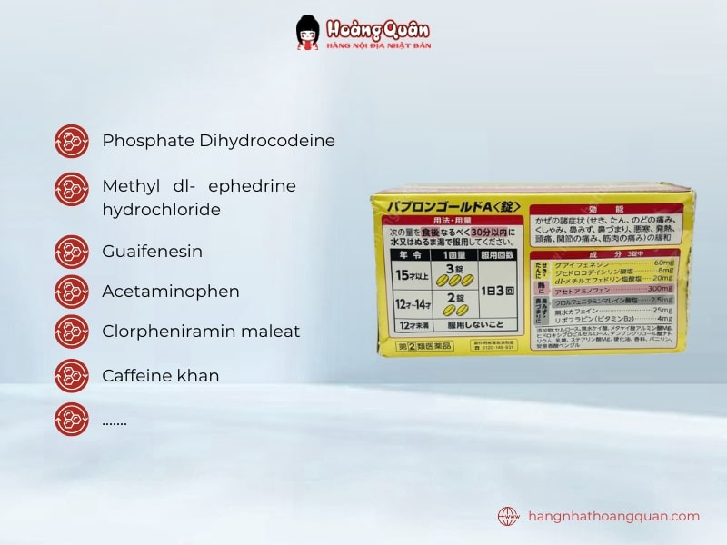Viên uống cảm cúm Taisho 210 viên chứa các hoạt chất giúp đẩy lùi triệu chứng cảm cúm nhanh chóng 