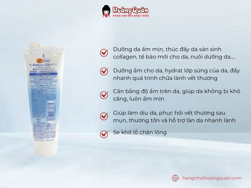 Sữa rửa mặt Kose Collagen 220g chuyên biệt dành cho da thường