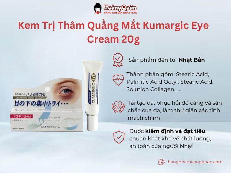 Kem trị thâm quầng mắt Kumargic Eye Cream 20g 