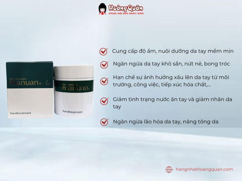 Công dụng kem dưỡng da tay Manuan 83g