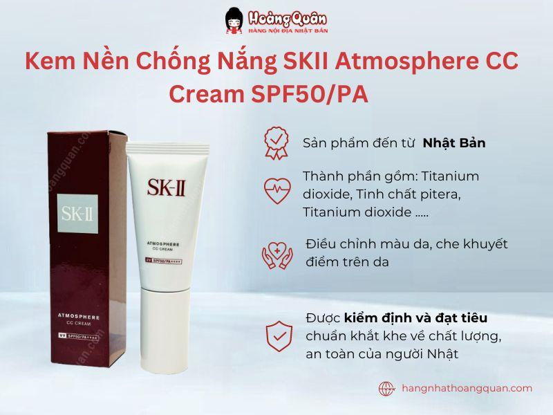 Kem nền chống nắng SKII Atmosphere CC Cream SPF50/PA ++++