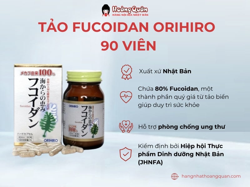 Tảo Fucoidan Orihiro- sản phẩm hỗ trợ phòng chống ung thư