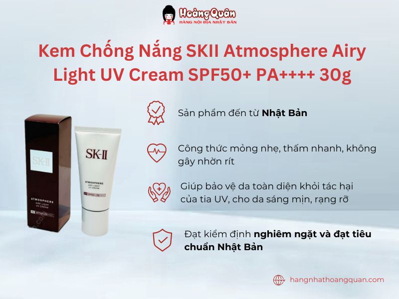 Kem Chống Nắng SK-II Atmosphere Airy Light UV Cream an toàn, chất lượng