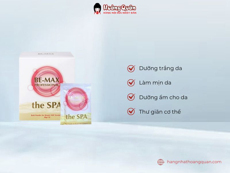 Công dụng chăm sóc da của Bột Tắm Trắng Bemax The Spa (50gx12)