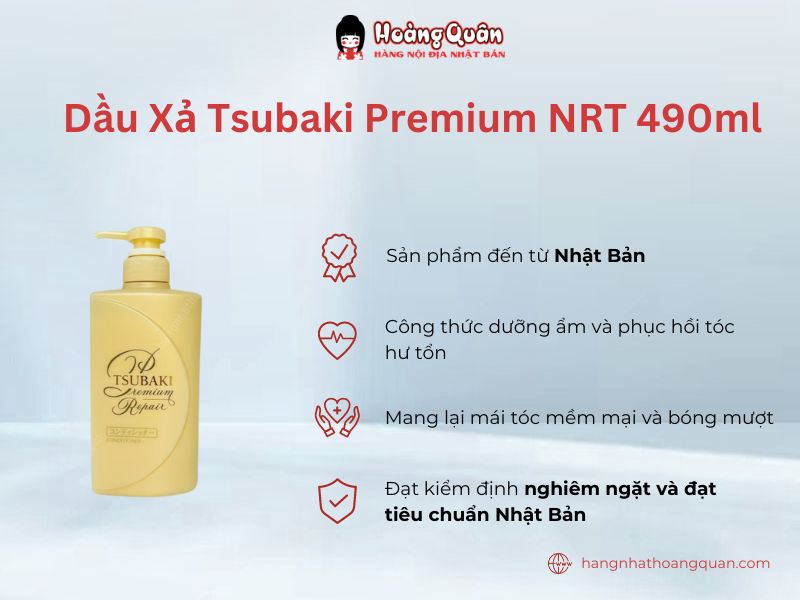  Dầu Xả Tsubaki Premium NRT 490ml