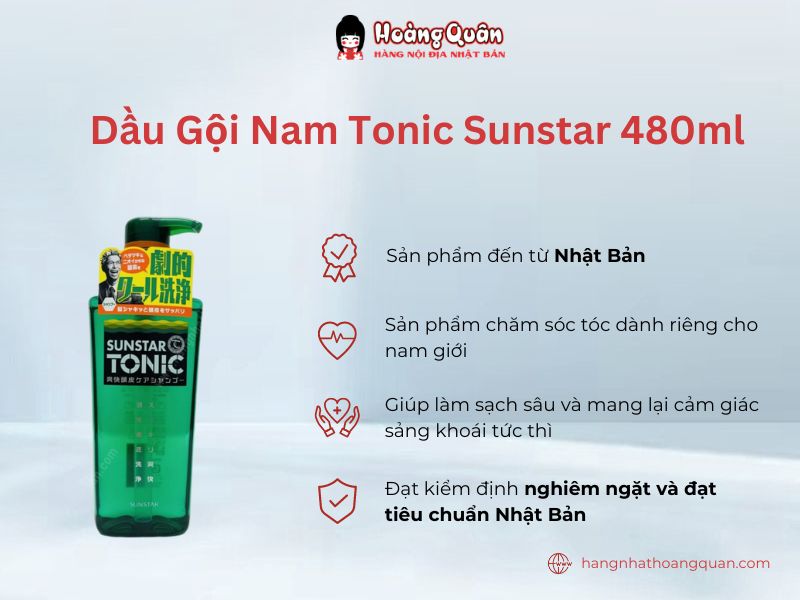 Dầu Gội Nam Tonic Sunstar