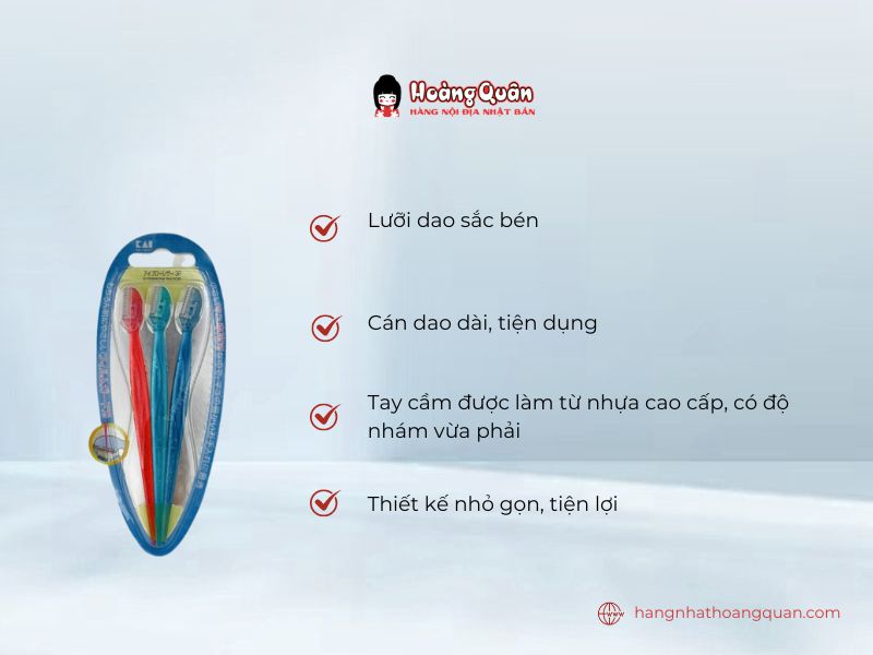 Dao Cạo Lông Mày Cán Dài KAI