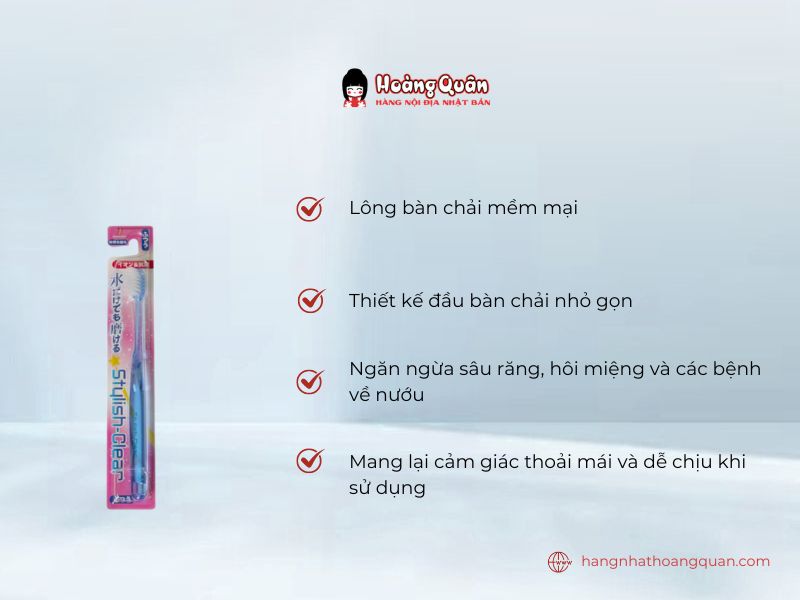 Bàn Chải Đánh Răng Kawanishi Stylish-Clear tiện lợi, dễ sử dụng
