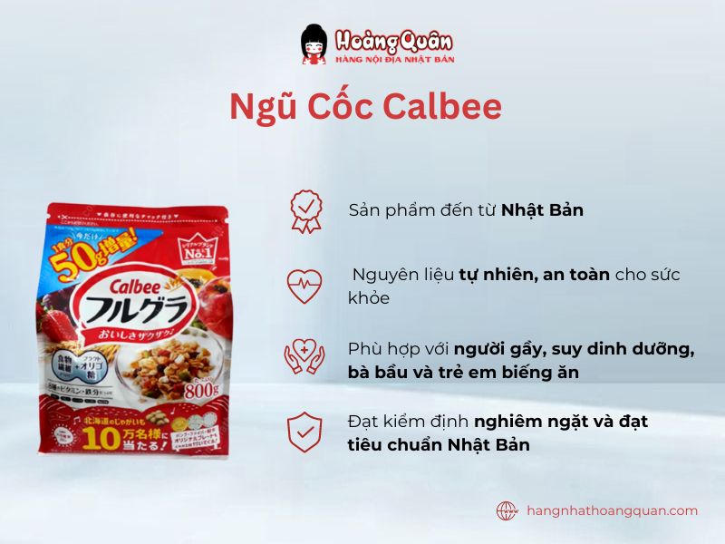 Ngũ cốc Calbee thơm ngon, khó cưỡng