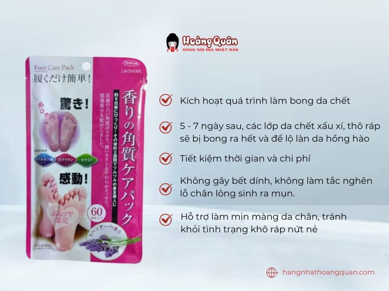Công dụng Ủ Da Chân Lavender To-Plan