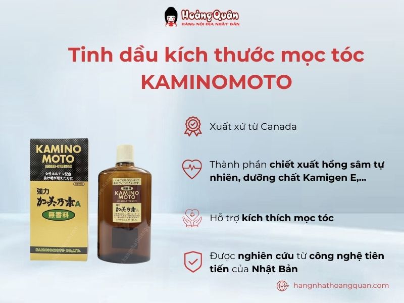 Tinh Dầu Kích Thích Mọc Tóc Kaminomoto 200ml 