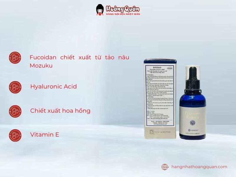 Thành phần Tinh chất Hineko Fucoidan Essence