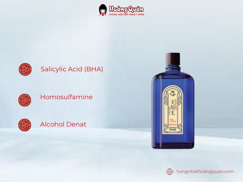Thành phần Lotion trị mụn Bigansui Meishoku 