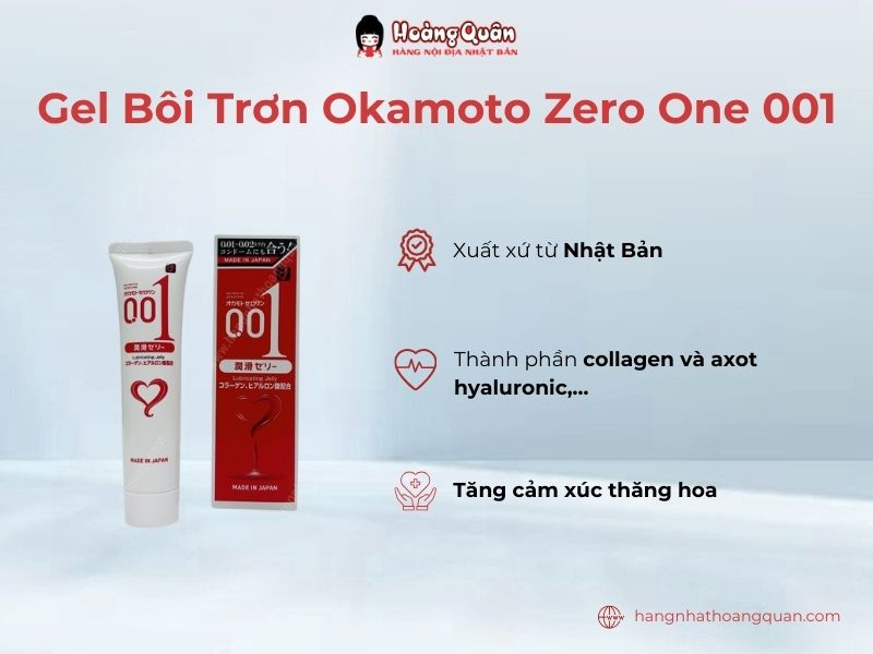 Gel bôi trơn Okamoto Zero One 001 tăng cảm xúc thăng hoa