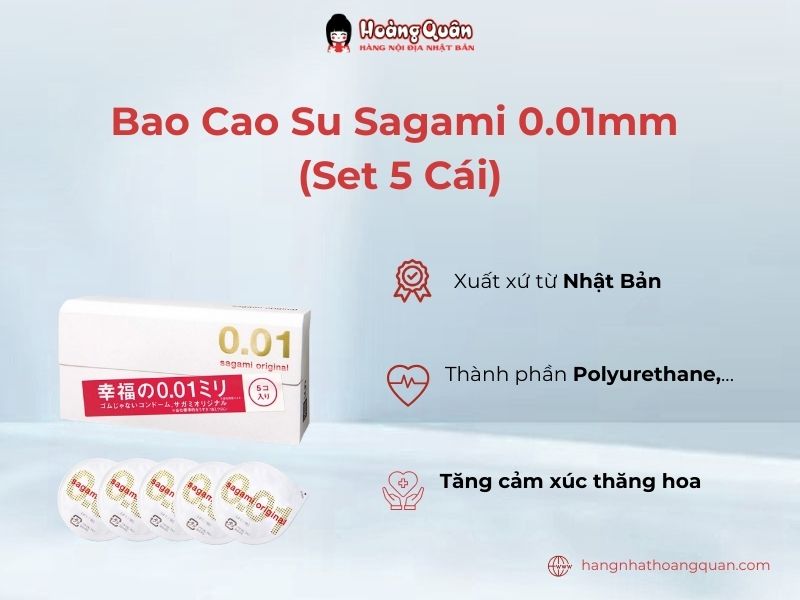 Bao cao su Sagami 0,01mm