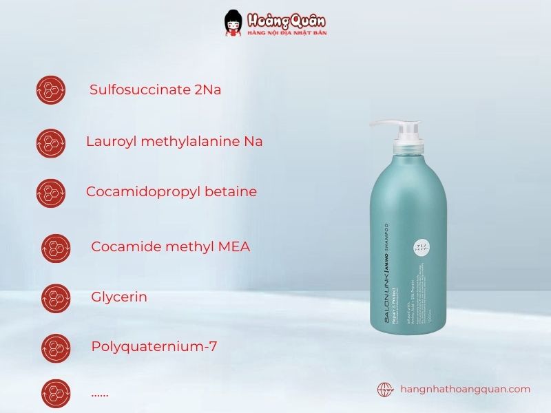 Thành phần dầu gội Salon Link Amino Repair & Protect
