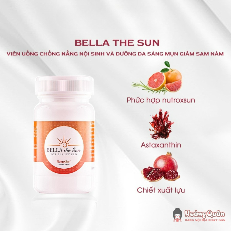 BELLA the sun – Viên uống chống nắng, giảm sạm nám