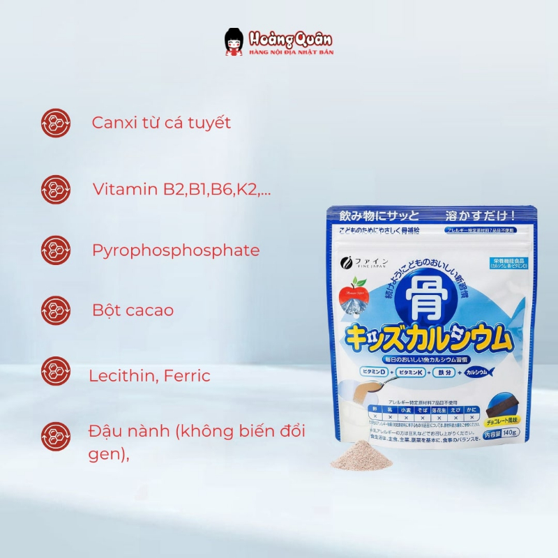 Bột Canxi Cá Tuyết Fine Japan 140g Bột Canxi Cá Tuyết Fine Japan 140g