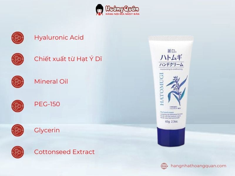 Kem dưỡng da tay Reihaku Hatomugi Hand Cream Kem dưỡng da tay Reihaku Hatomugi Hand Cream
