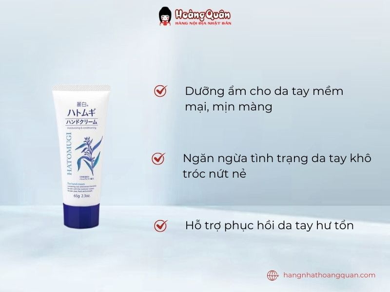 thành phần Kem dưỡng da tay Reihaku Hatomugi Hand Cream thành phần Kem dưỡng da tay Reihaku Hatomugi Hand Cream
