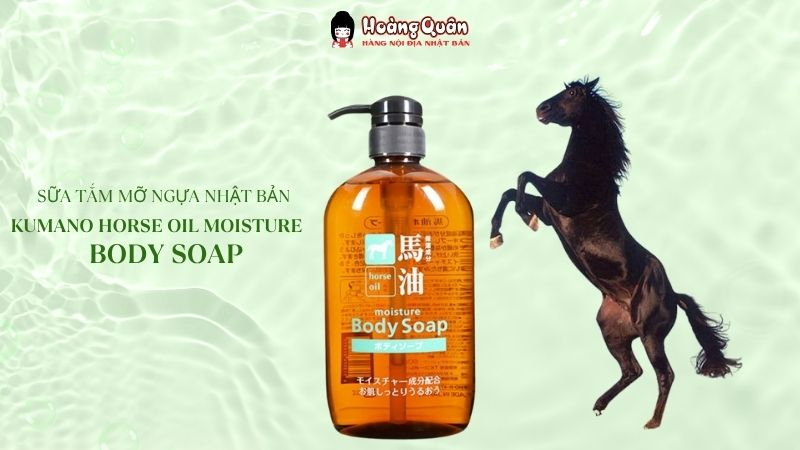 thành phần Sữa tắm chiết xuất mỡ ngựa Kumano 600mL