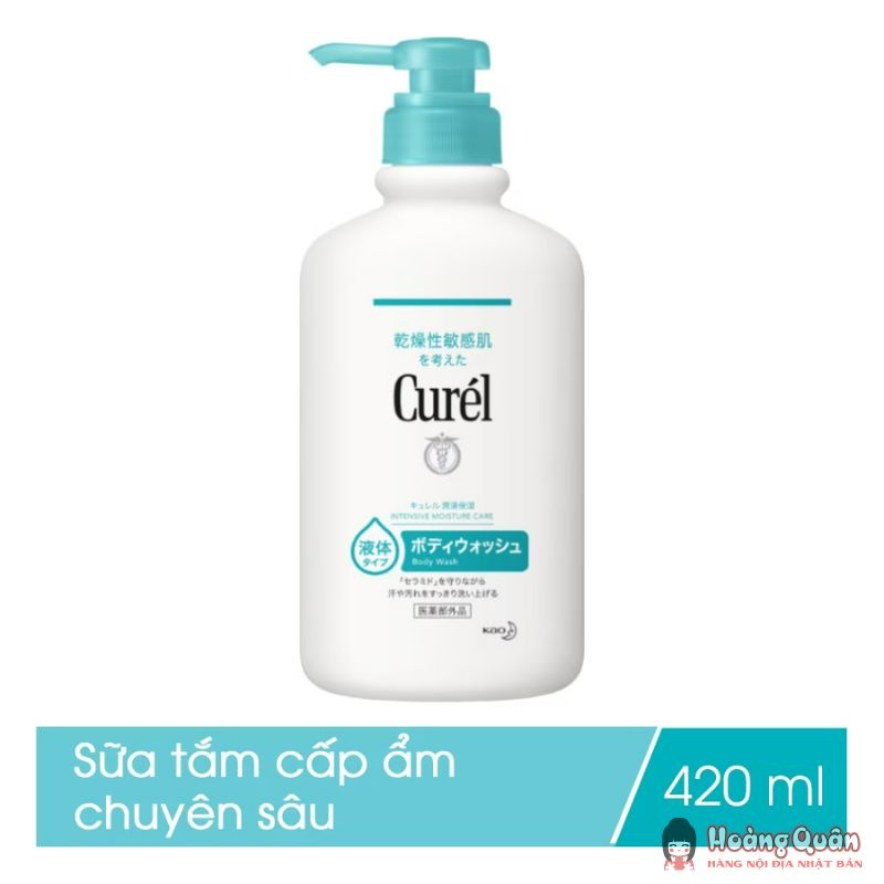 Sữa tắm toàn thân CURÉL cấp ẩm chuyên sâu 420ml