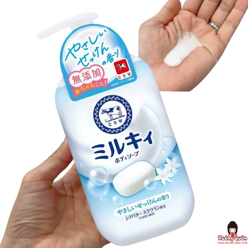 Sữa Tắm Bọt Mịn Dịu Nhẹ Cow Hương Sữa 500ml chính hãng