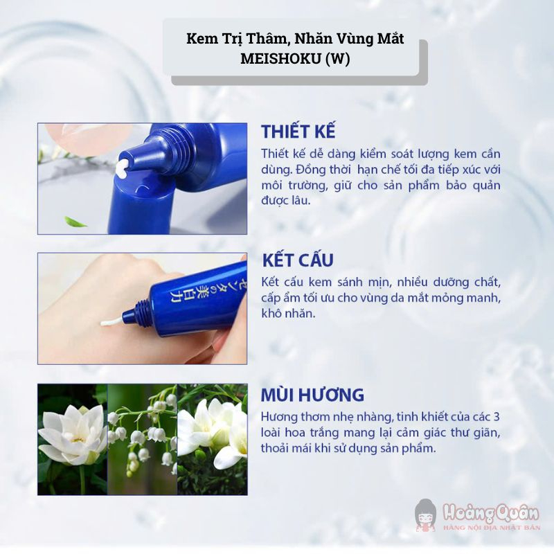 Kem trị thâm, nhăn vùng mắt MEISHOKU chất lượng