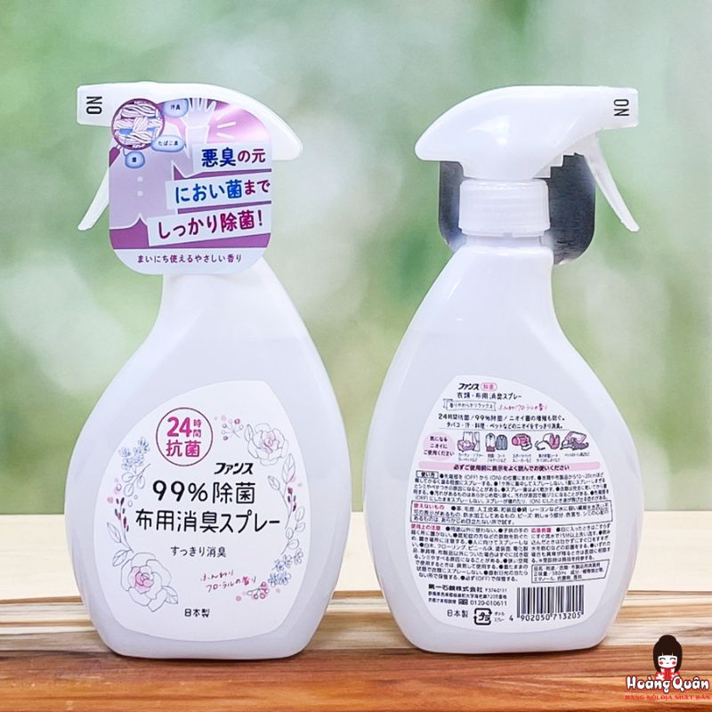 Xịt thơm & kháng khuẩn quần áo hương hoa Daiichi 380ml uy tín