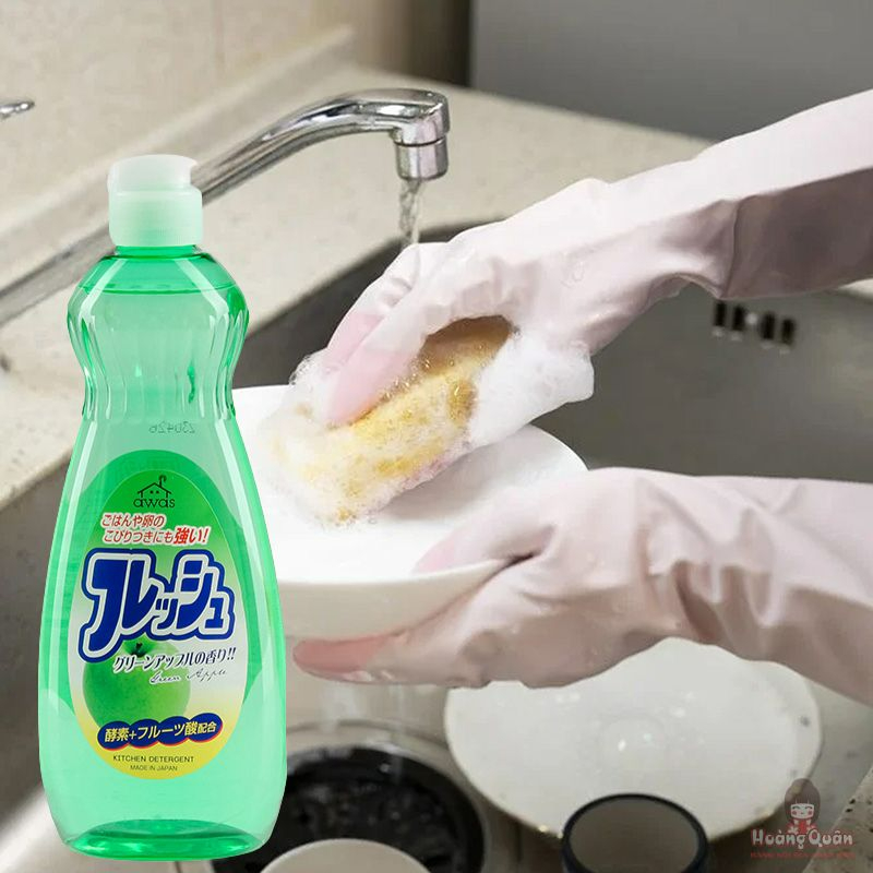 Nước Rửa Chén Hương Táo Rocket 600Ml giá rẻ