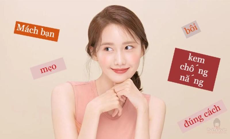 sử dụng kem chống nắng sao cho đúng cách sử dụng kem chống nắng sao cho đúng cách