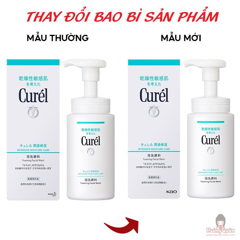 Sữa rửa mặt dạng bọt Curél cấp ẩm chuyên sâu giá tốt Sữa rửa mặt dạng bọt Curél cấp ẩm chuyên sâu giá tốt