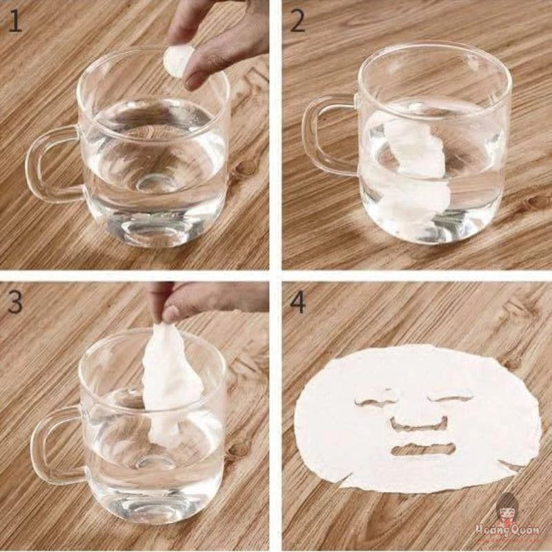 mặt nạ giấy dạng nén (set 10) chất lượng