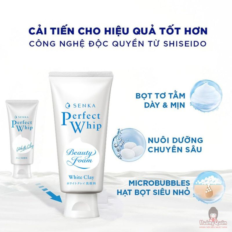Sữa rửa mặt Senka Perfect Whip đất sét trắng 120g giá tốt