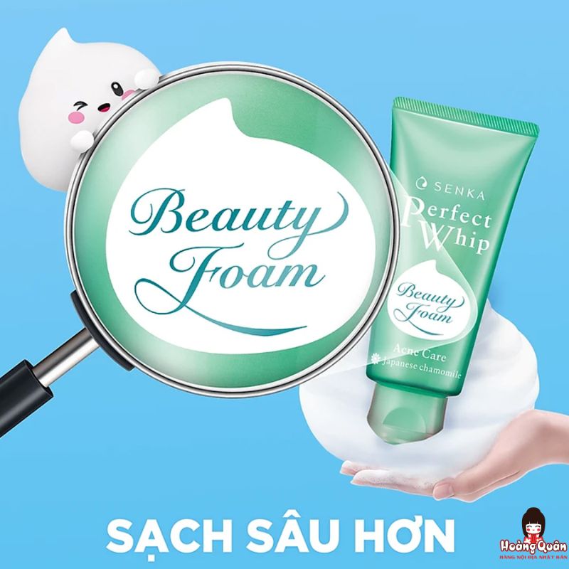 Sữa rửa mặt ngăn ngừa mụn Senka Perfect Whip 100g Sữa rửa mặt ngăn ngừa mụn Senka Perfect Whip 100g