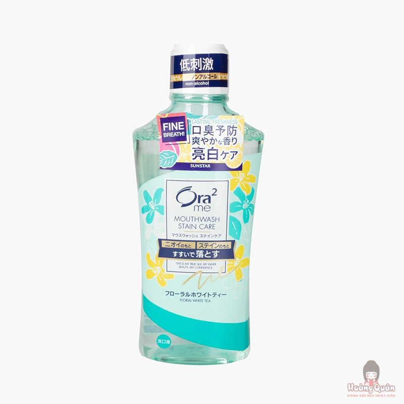 Nước súc miệng Ora2 Sunstar hương hoa trà trắng