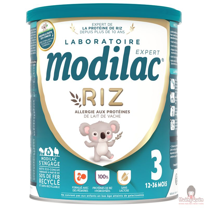Sữa Modilac cho bé dị ứng đạm bò, bất dung nạp Lactose (12-36 tháng)